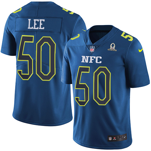 Nike Cowboys #50 Sean Lee Navy Men's Stitched NFL Limited NFC Pro Bowl Jersey - Click Image to Close